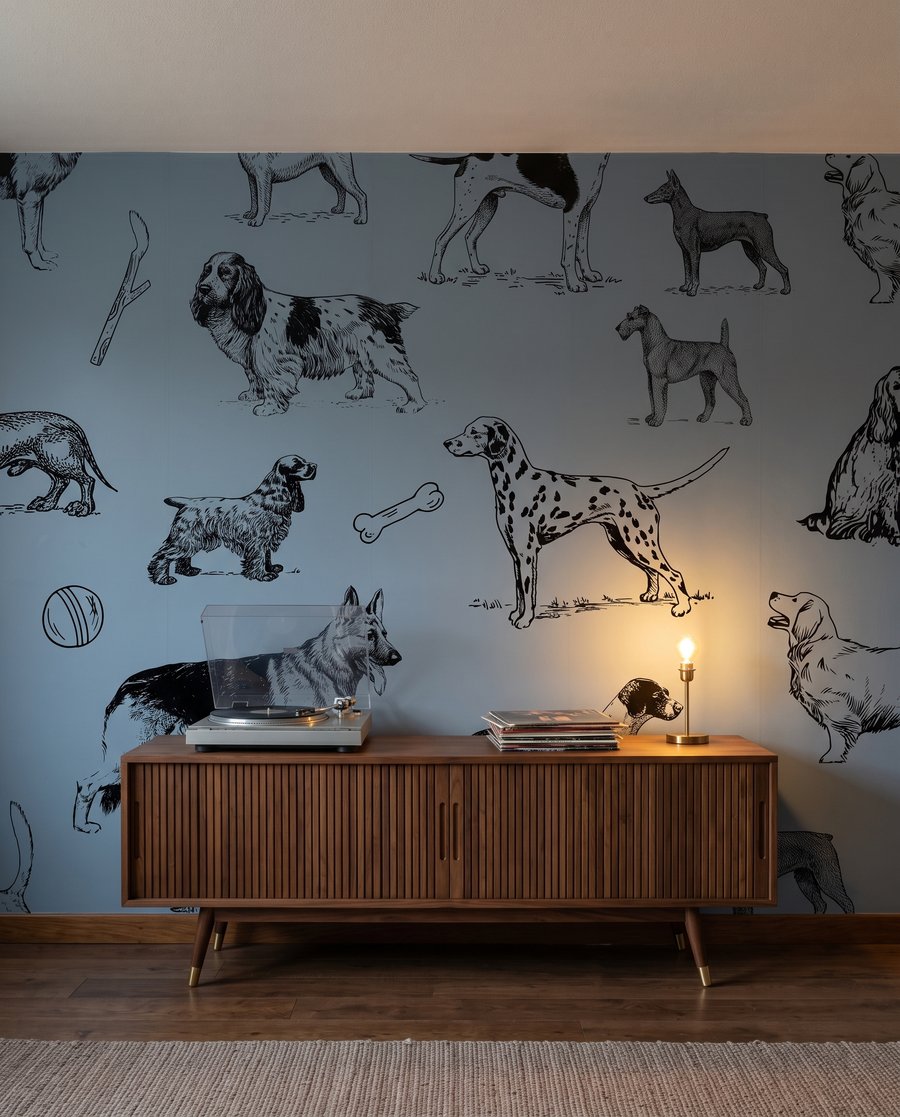 Cani disegnati a penna — ambiente 3