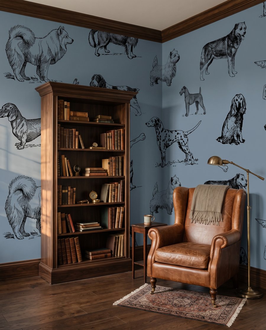 Cani disegnati a penna — ambiente 5
