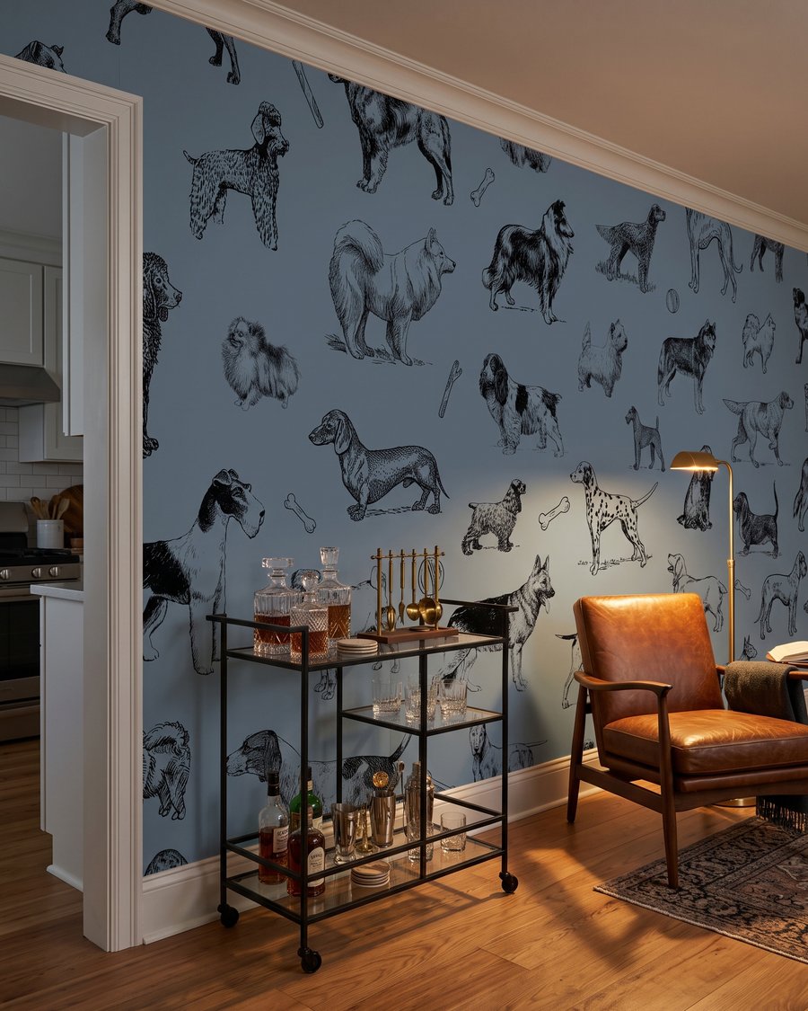 Cani disegnati a penna — ambiente 6