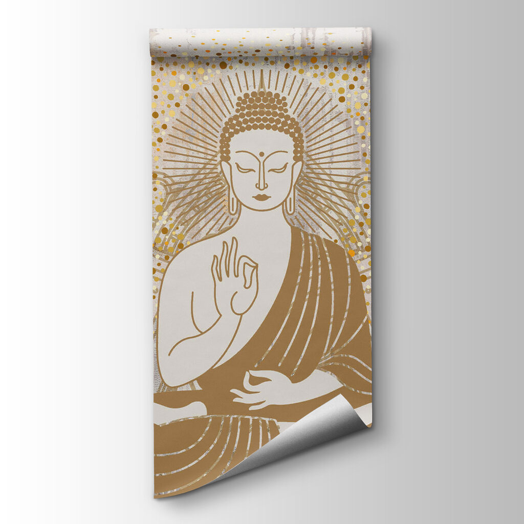 Buddha tra linee dorate — vista del prodotto