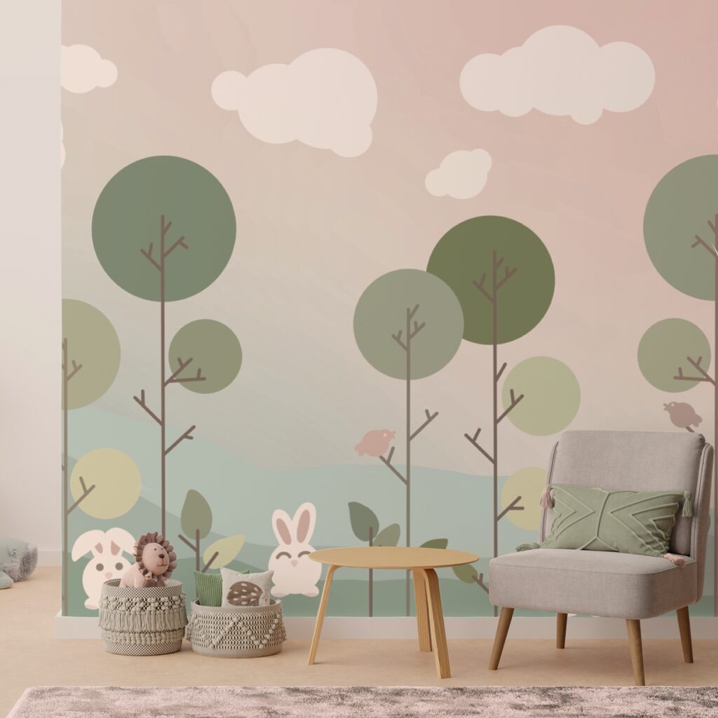 Conigli tra chiome tonde — ambiente 3