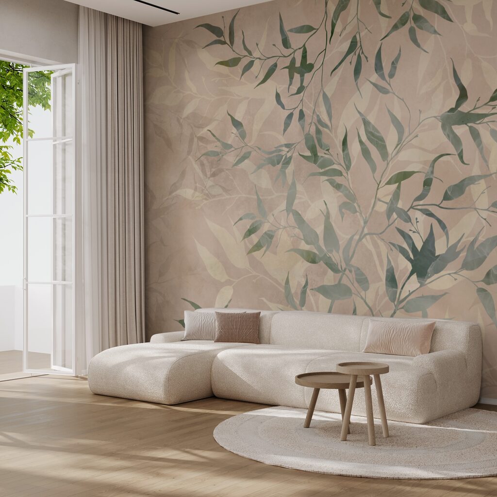 Rametti verdi su beige — ambiente 1
