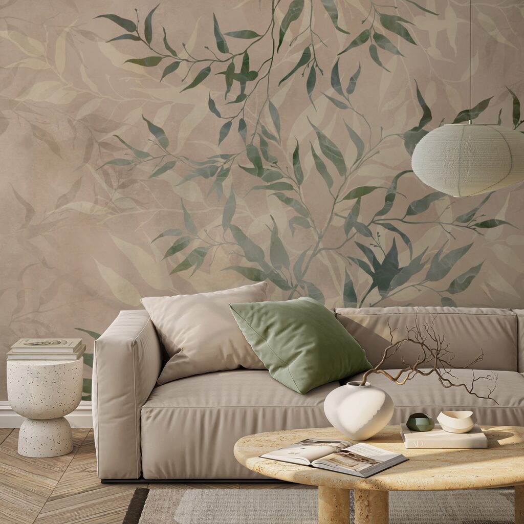 Rametti verdi su beige — ambiente 3