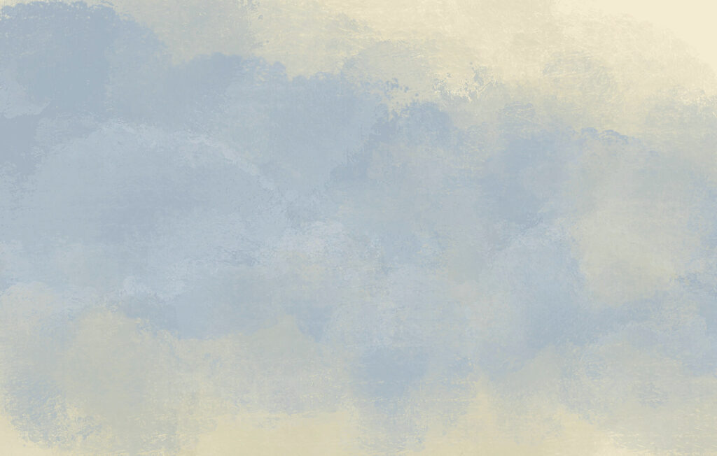 Nuvole di vernice azzurra — design completo