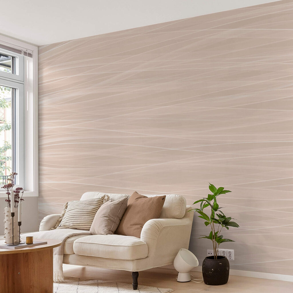 Linee sottili color pesca — ambiente 1