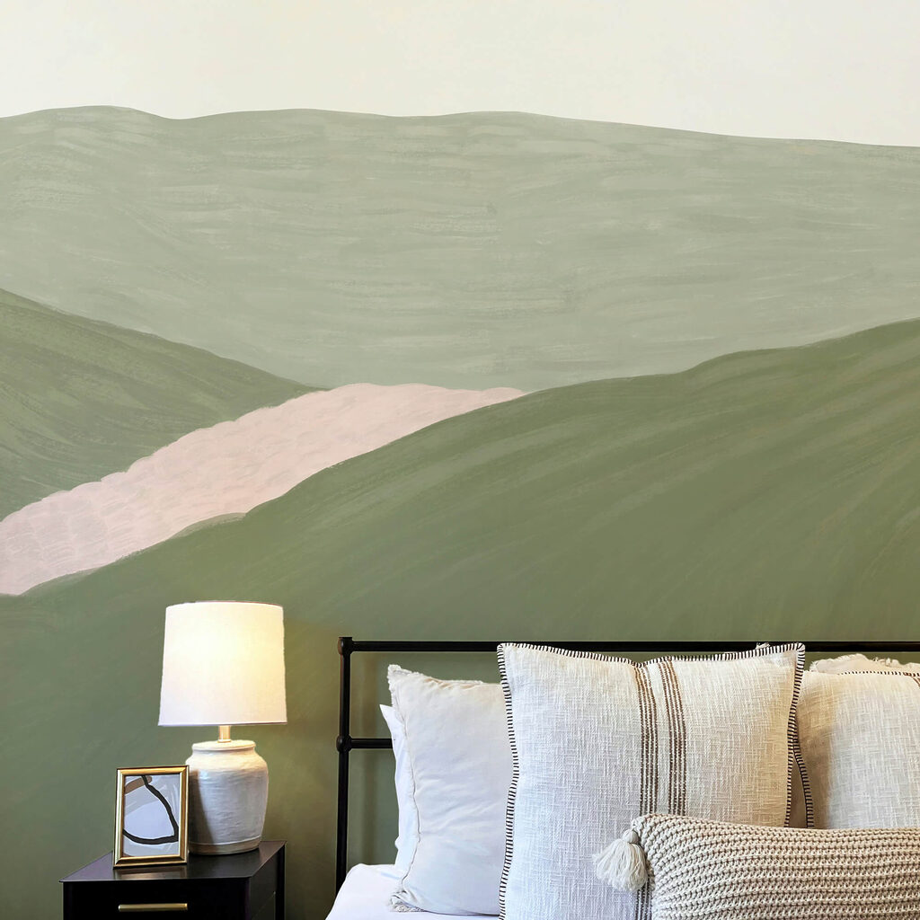 Sentiero tra colline disegnate — ambiente 2