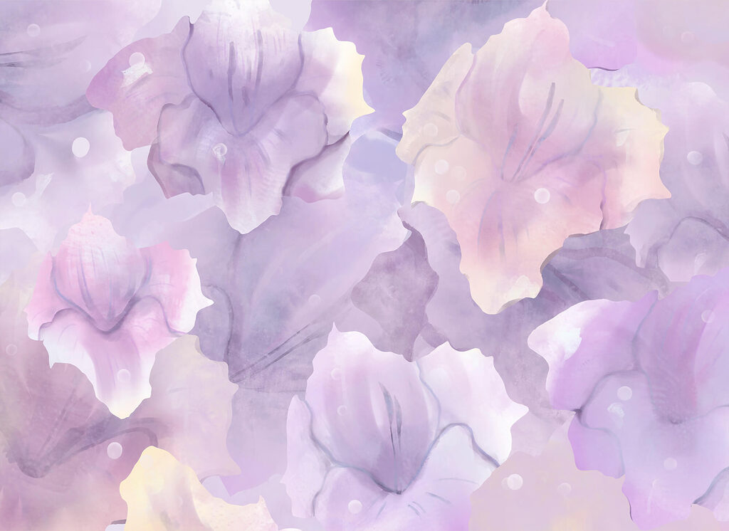 Petali in lilla chiaro — design completo