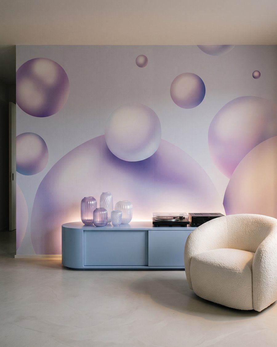 Bolle lucenti che fluttuano — ambiente 3