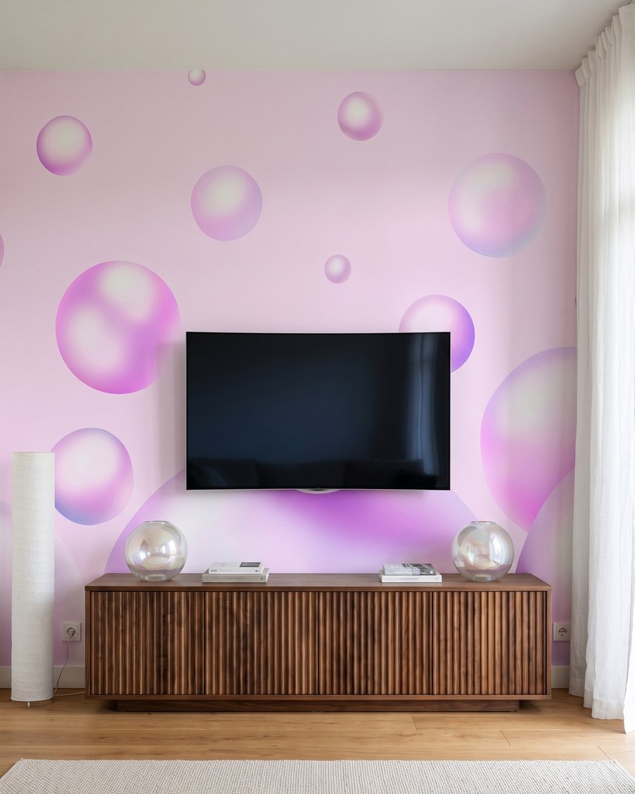 Bolle lucenti che fluttuano — ambiente 3