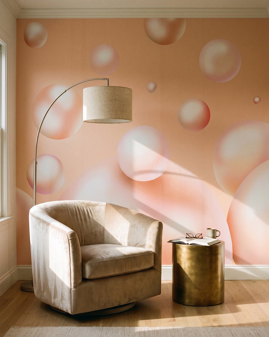 Bolle lucenti che fluttuano — ambiente 4