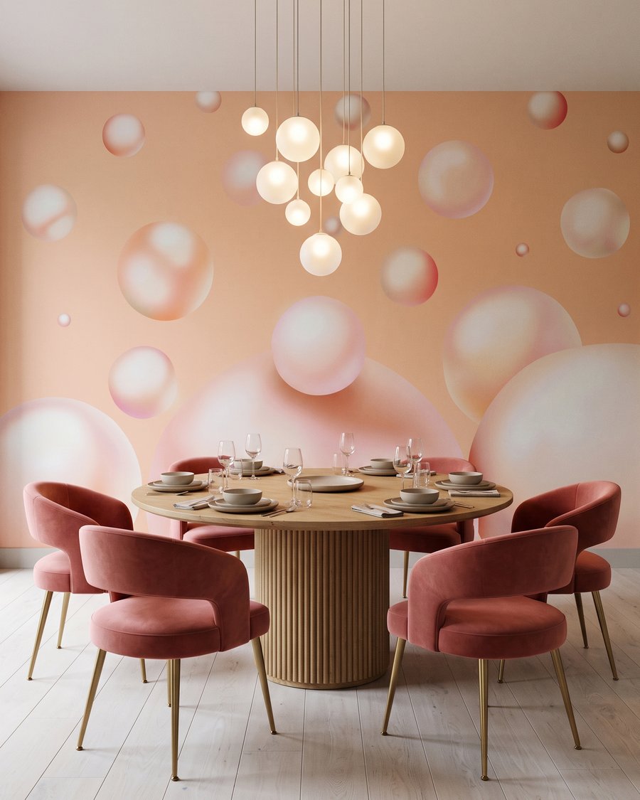 Bolle lucenti che fluttuano — ambiente 6