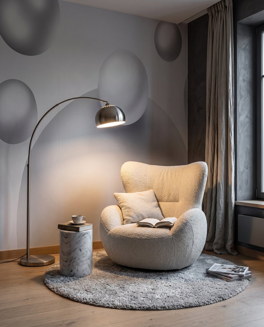 Bolle lucenti che fluttuano — ambiente 4