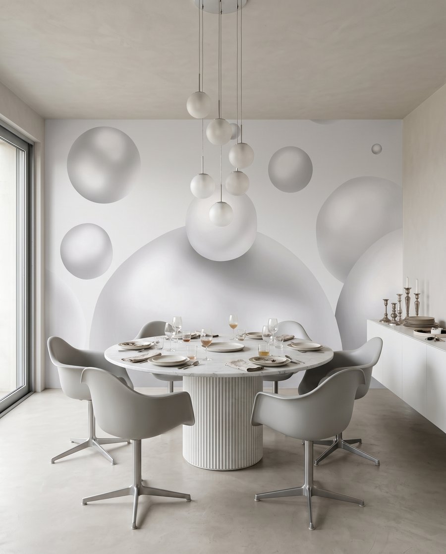 Bolle lucenti che fluttuano — ambiente 6
