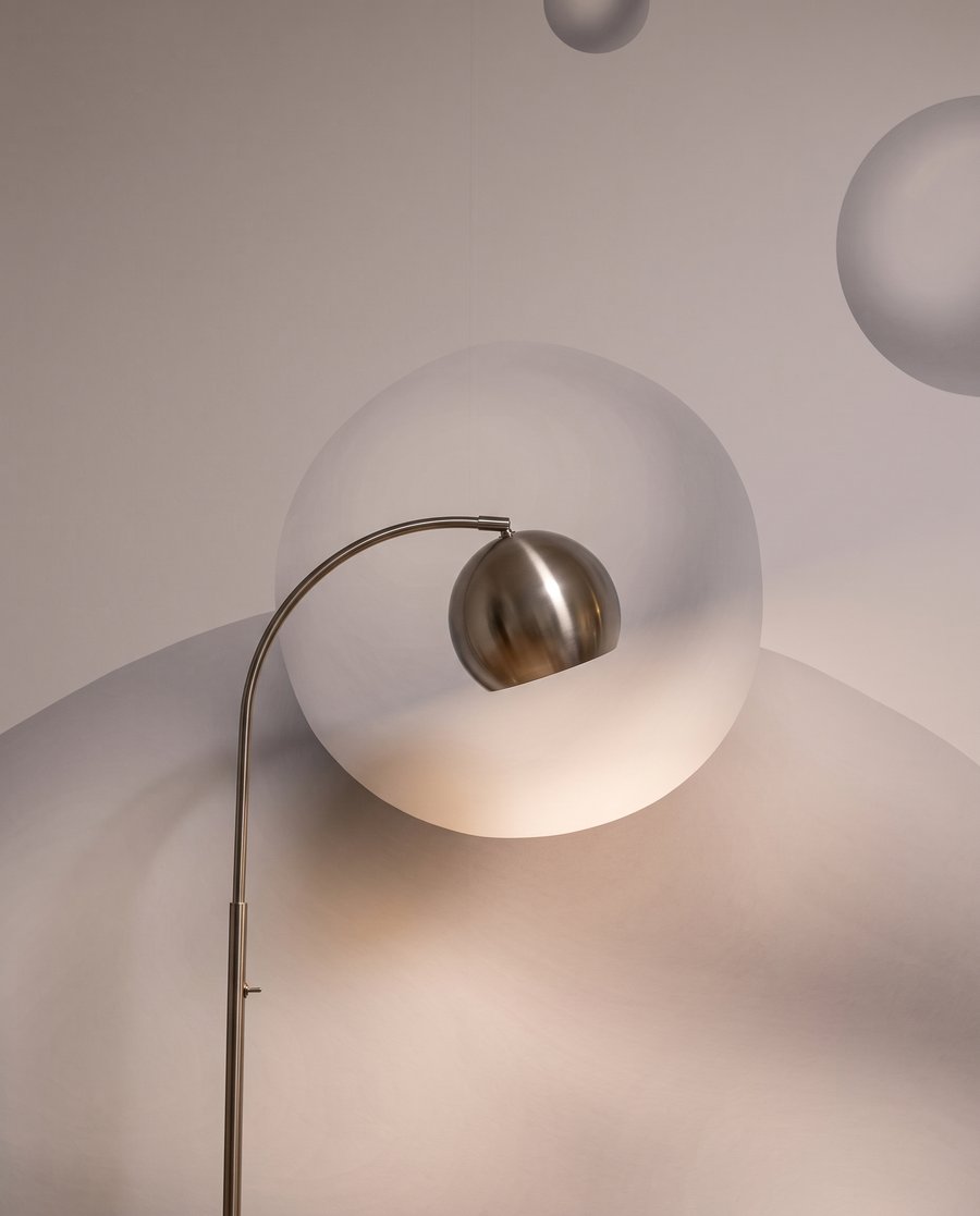 Bolle lucenti che fluttuano — dettaglio