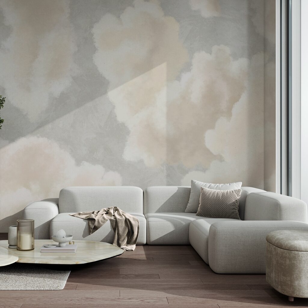Nuvole crema su grigio — ambiente 1
