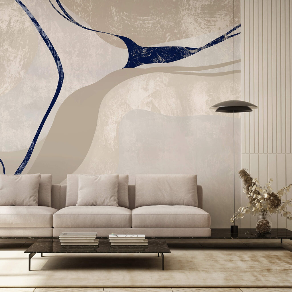 Linee blu su sabbia — ambiente 2