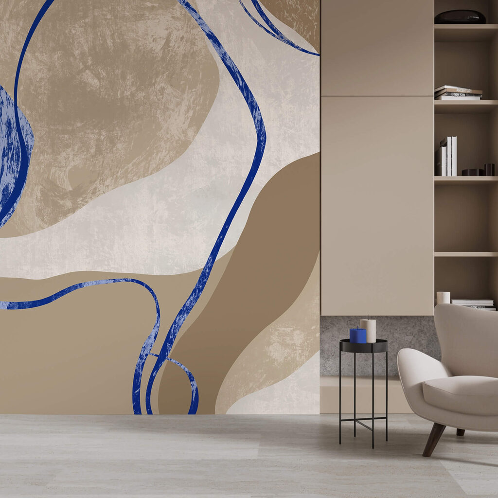Linee blu su sabbia — ambiente 2