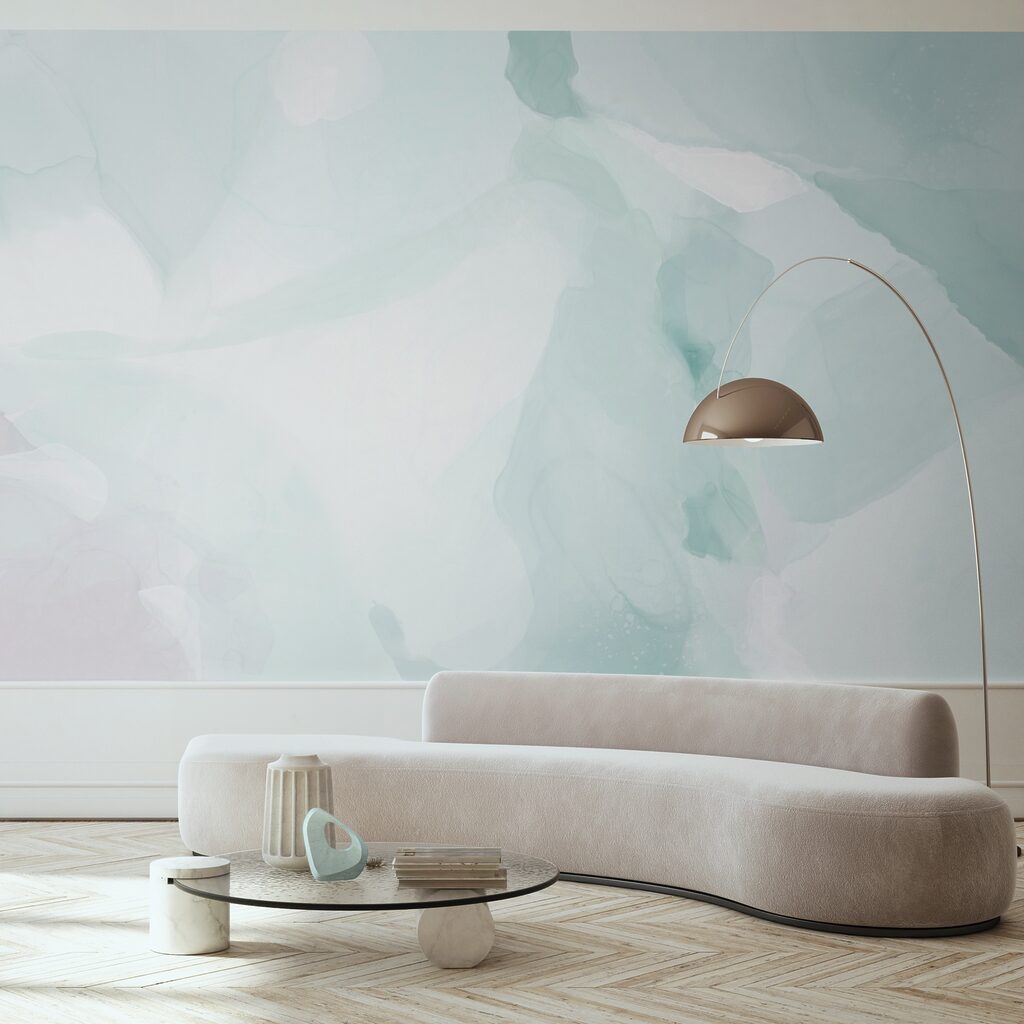Veli turchesi sfumati — ambiente 1