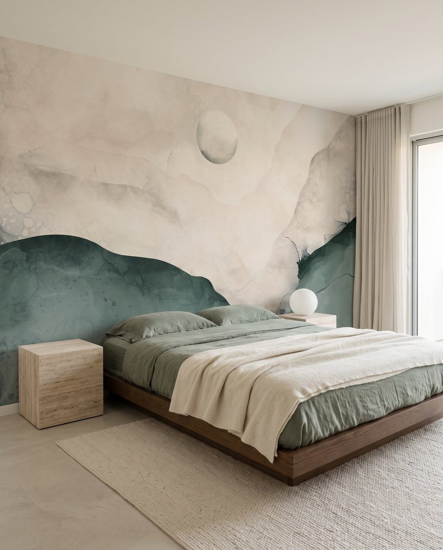 Luna sopra monti fluidi — ambiente 2