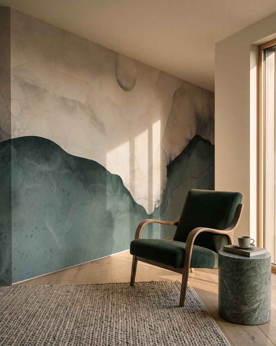 Luna sopra monti fluidi — ambiente 4