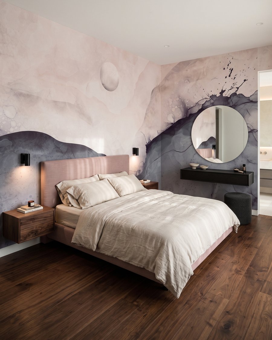 Luna sopra monti fluidi — ambiente 1