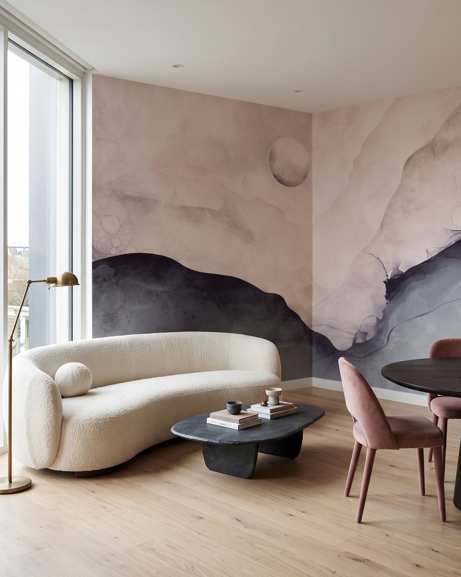 Luna sopra monti fluidi — ambiente 5