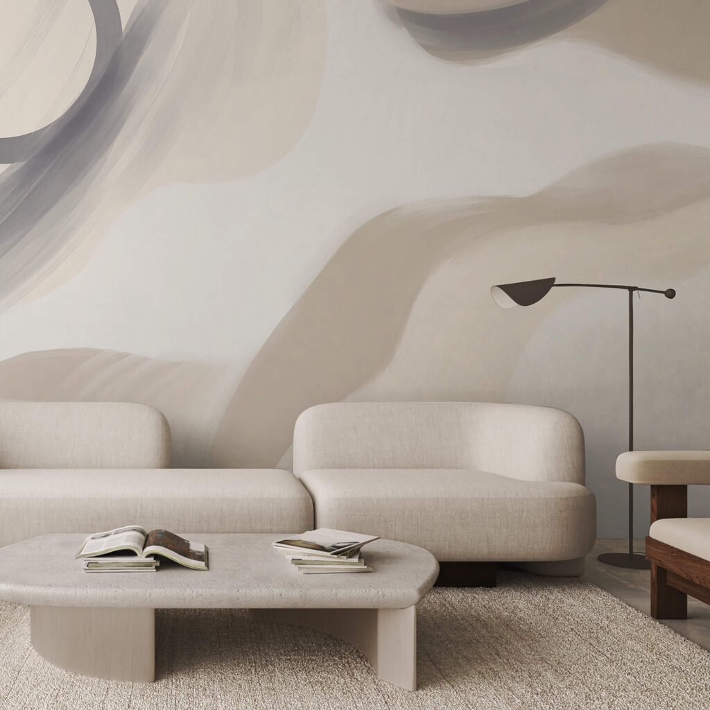 Ampie pennellate astratte — ambiente 1