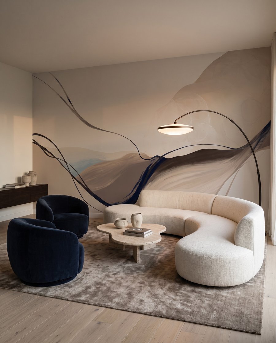 Linee tra forme morbide — ambiente 4