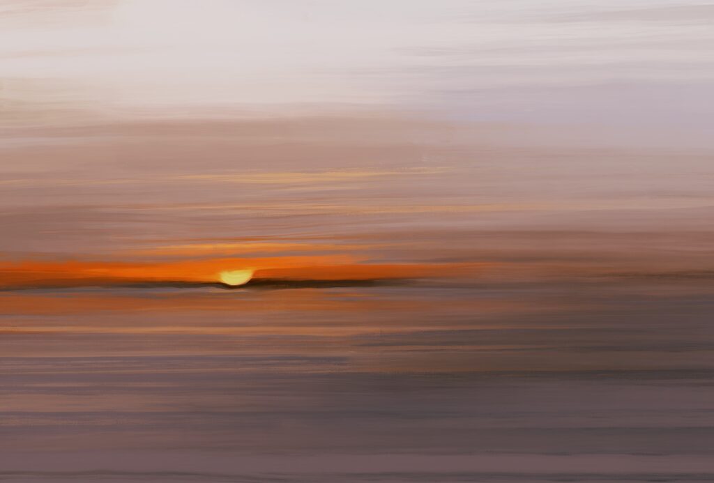 Tramonto sull’acqua — design completo