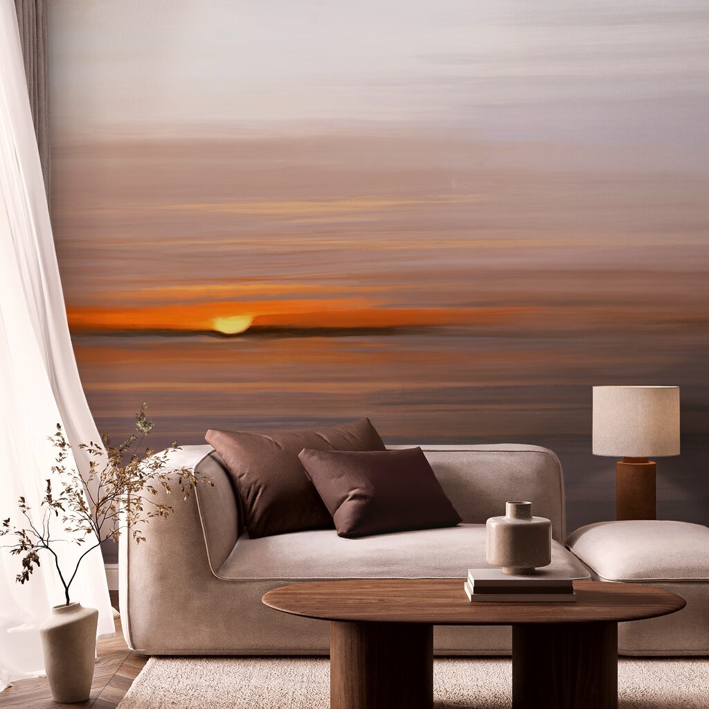 Tramonto sull’acqua in un ambiente