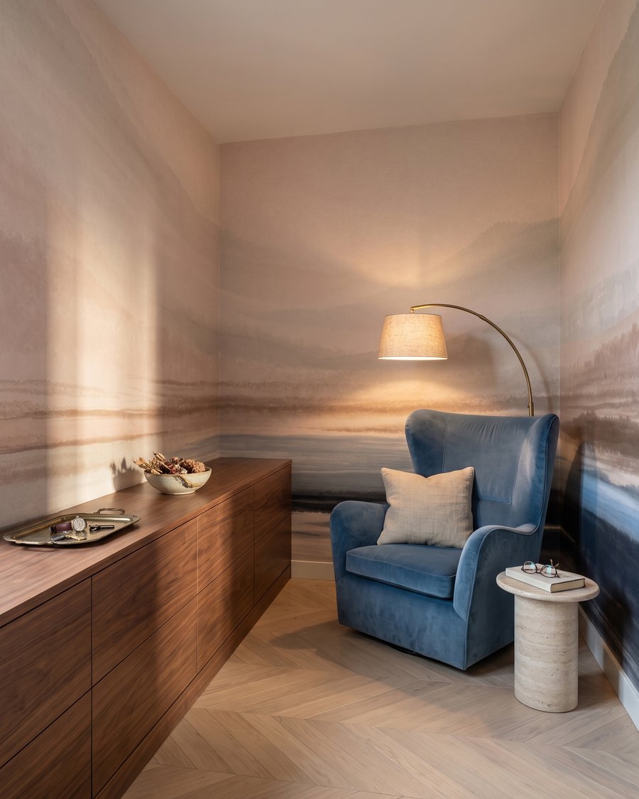 Lago in morbide pennellate — ambiente 3