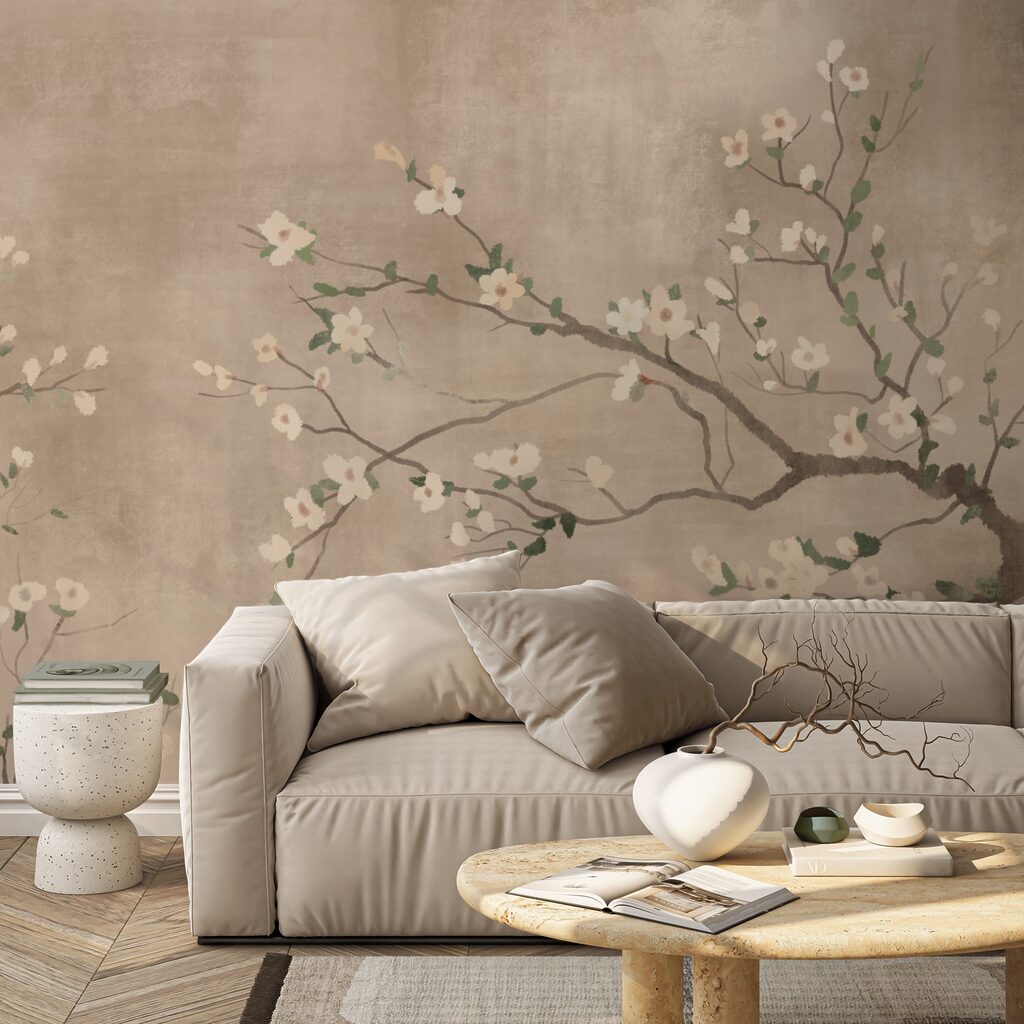 Ramo con boccioli dipinti — ambiente 1