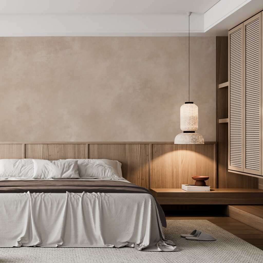 Fondo screziato color sabbia — ambiente 2