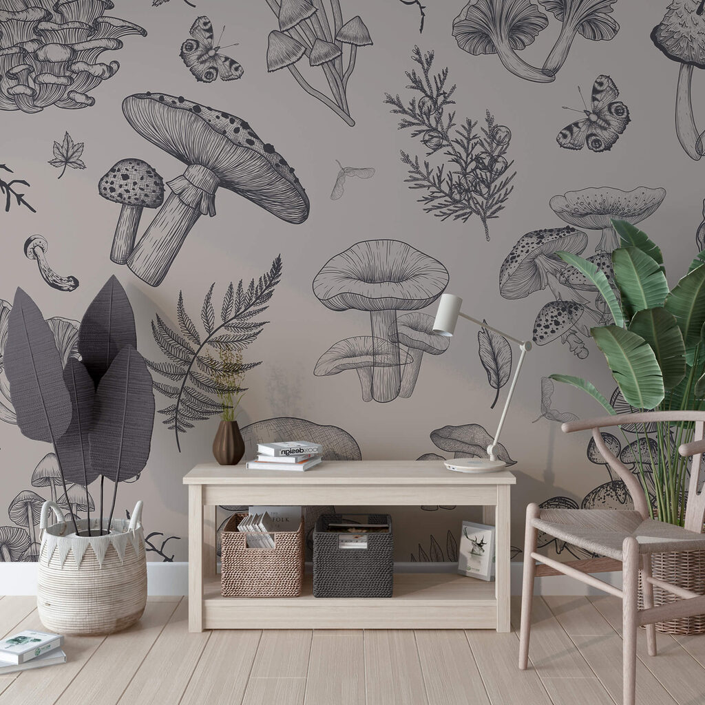 Funghi a linee sottili in un ambiente