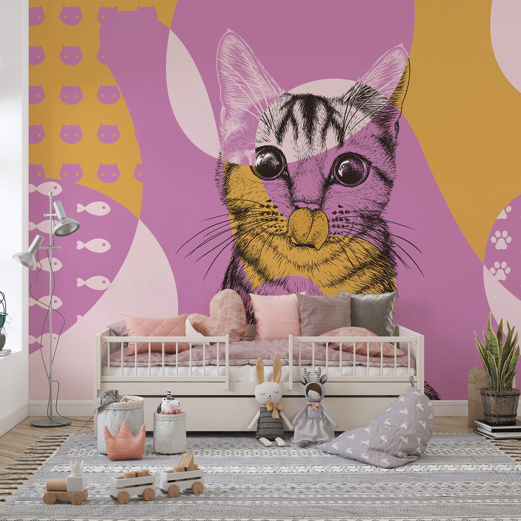 Gatto in forme colorate — ambiente 1