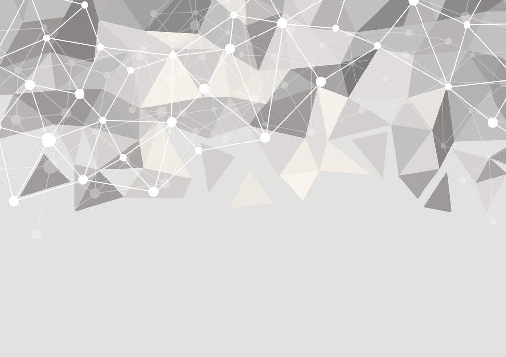 Triangoli in rete luminosa — design completo