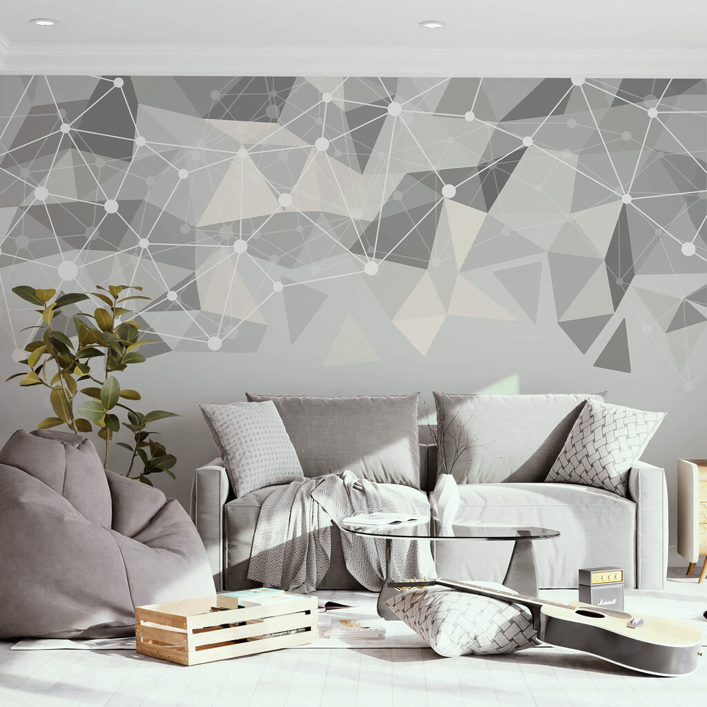 Triangoli in rete luminosa — ambiente 2