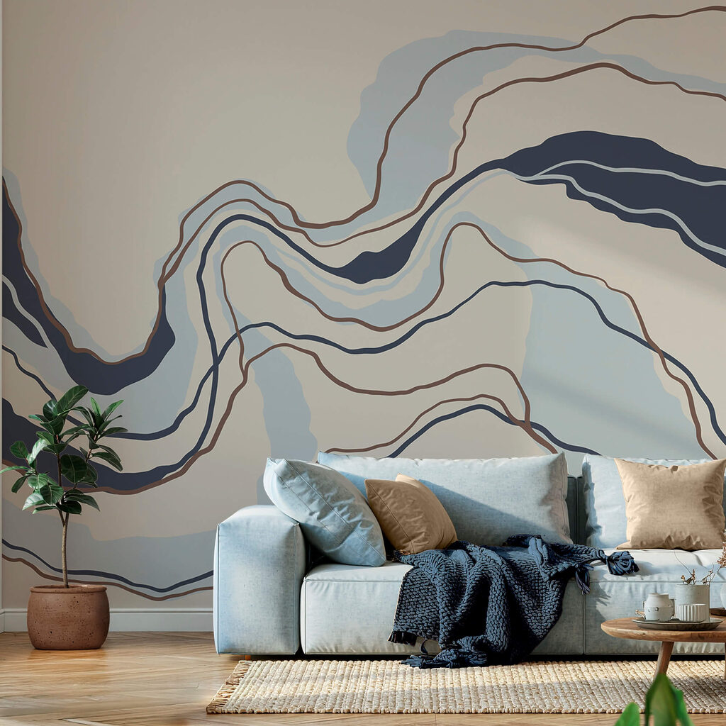 Strisce ondulate con contorni — ambiente 1