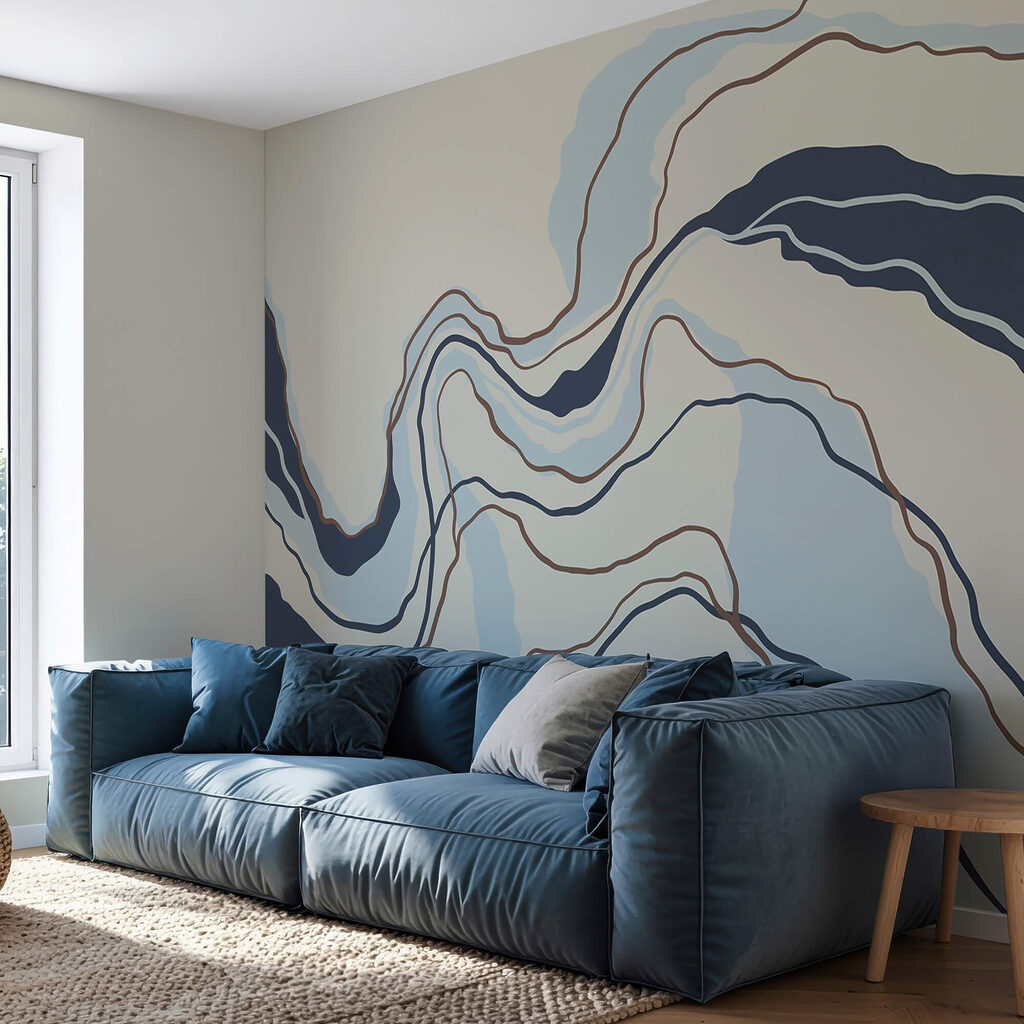 Strisce ondulate con contorni — ambiente 2