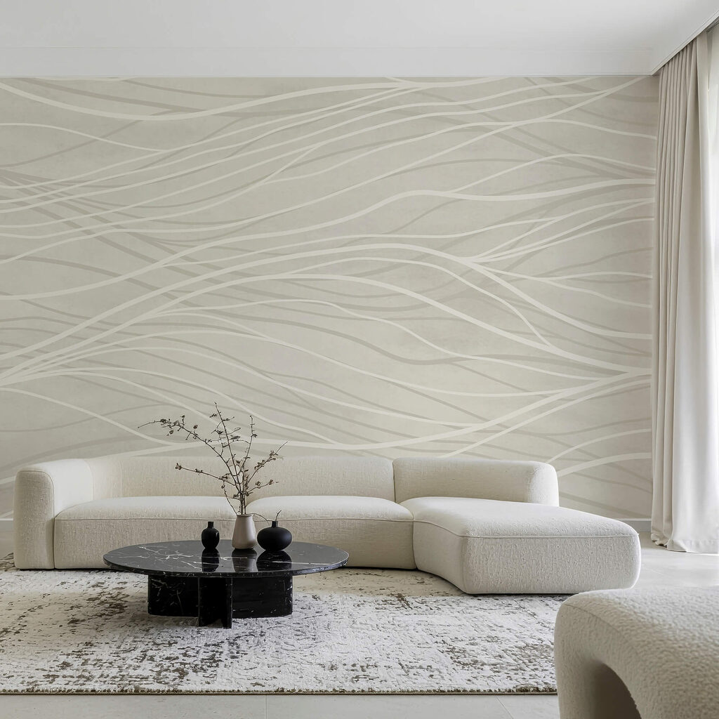 Rete di linee chiare in un ambiente