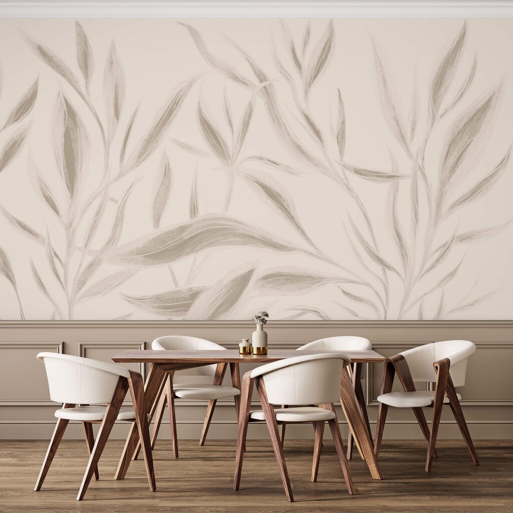 Foglie strette ad acquerello — ambiente 2
