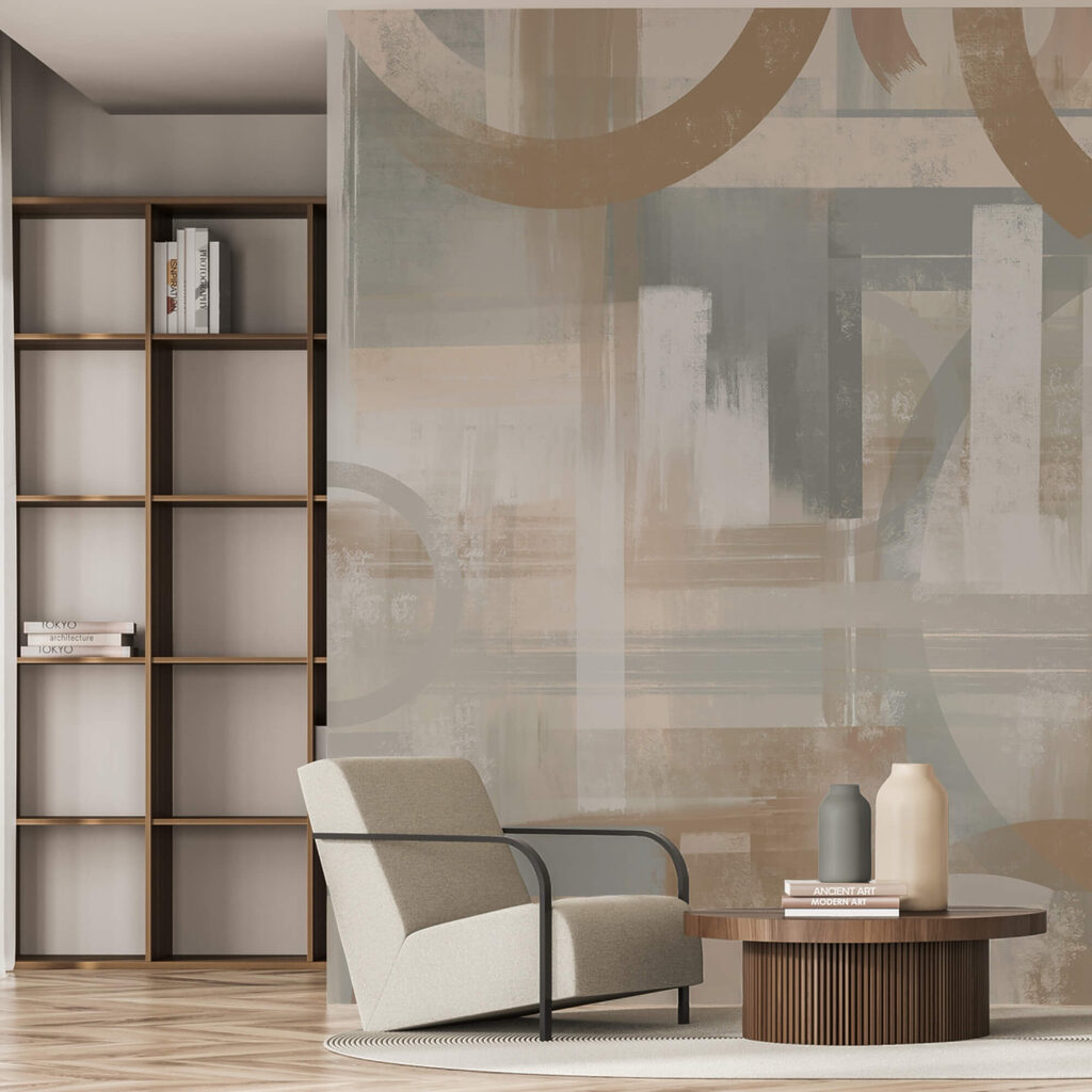 Cerchi tra ampie pennellate — ambiente 3