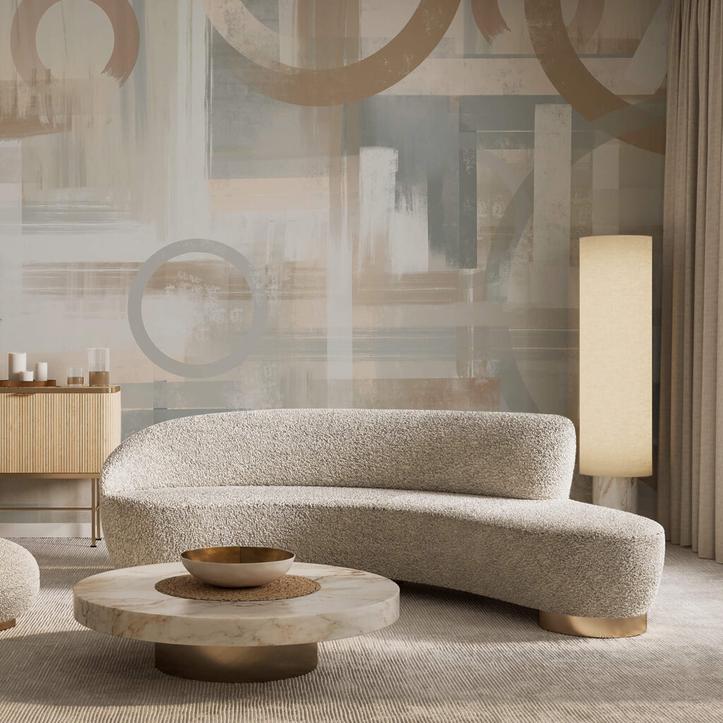 Cerchi tra ampie pennellate — ambiente 2