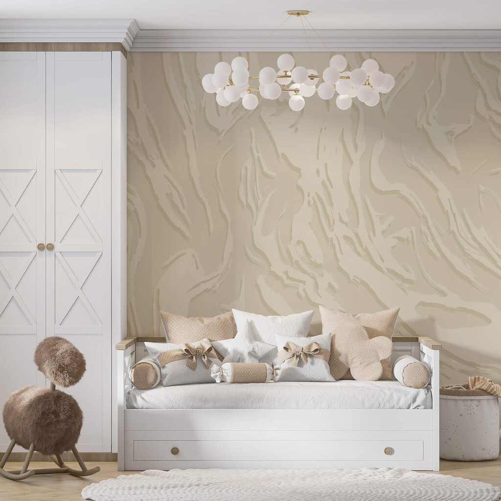 Nervature color sabbia — ambiente 3