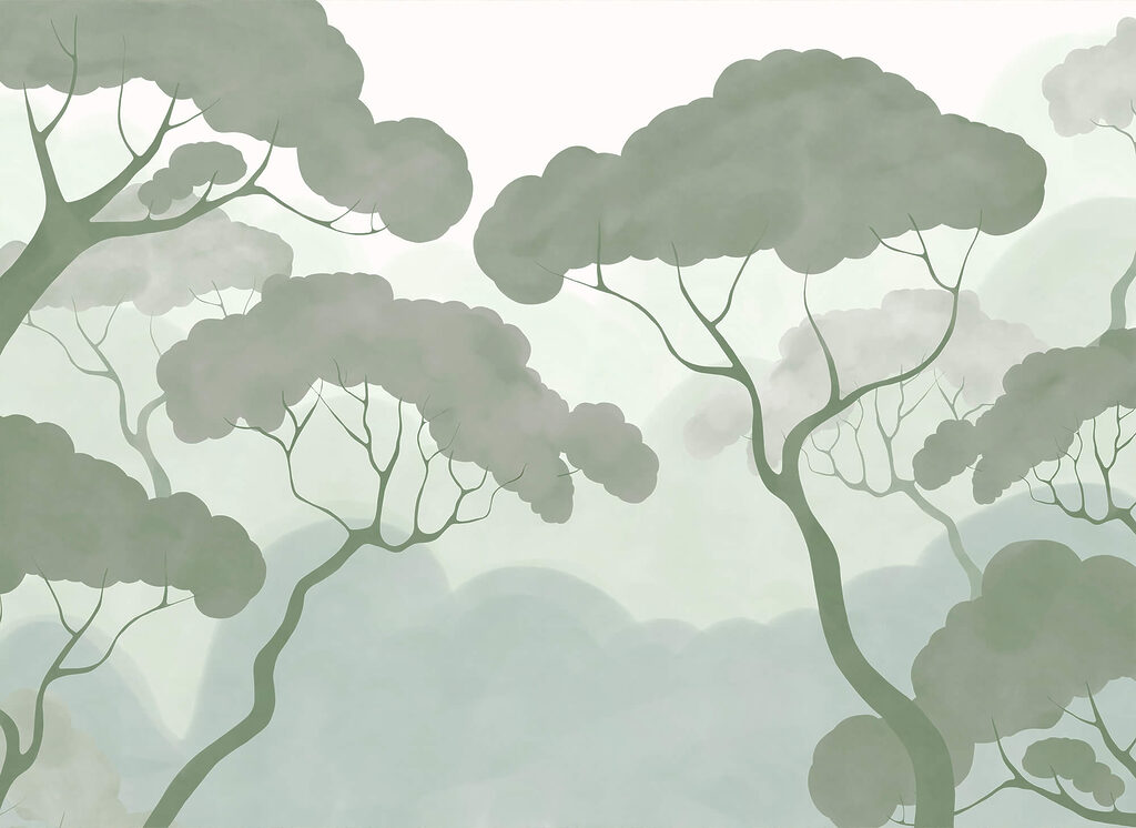 Alberi slanciati nel bosco — design completo