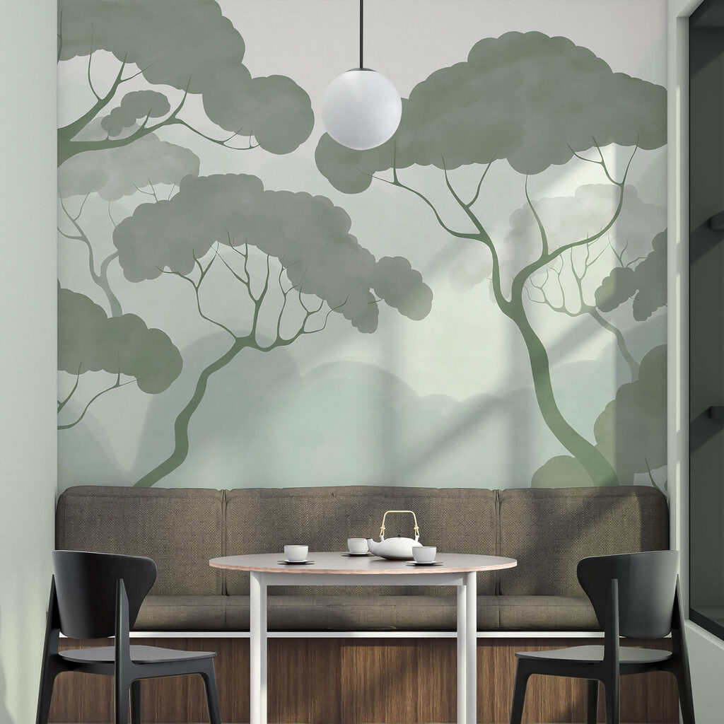 Alberi slanciati nel bosco — ambiente 1