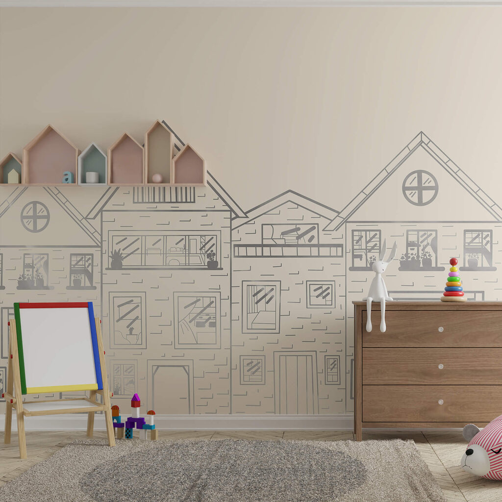 Case disegnate a matita — ambiente 2