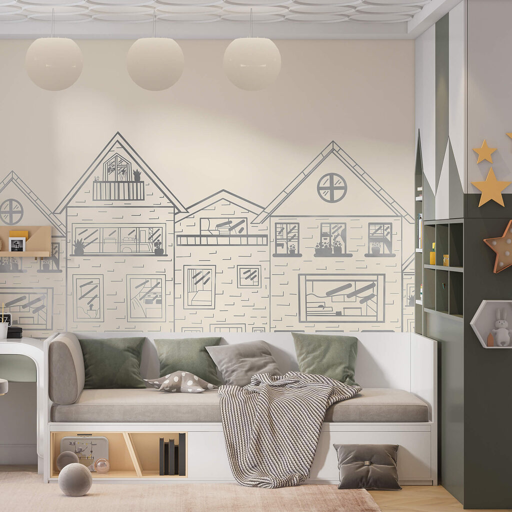 Case disegnate a matita — ambiente 1