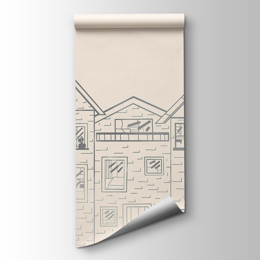 Case disegnate a matita — vista del prodotto