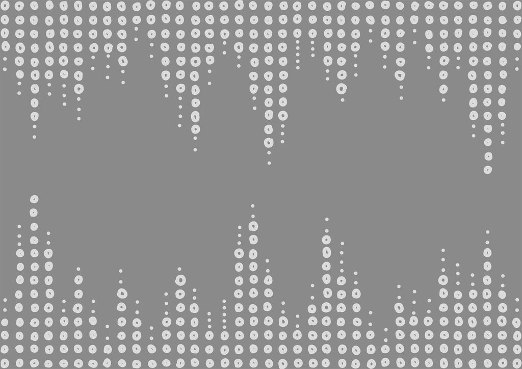 Puntini che formano picchi — design completo